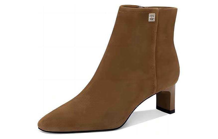JESSICA SOPHIA Sheepskin Ankle Boots 5CM Women's