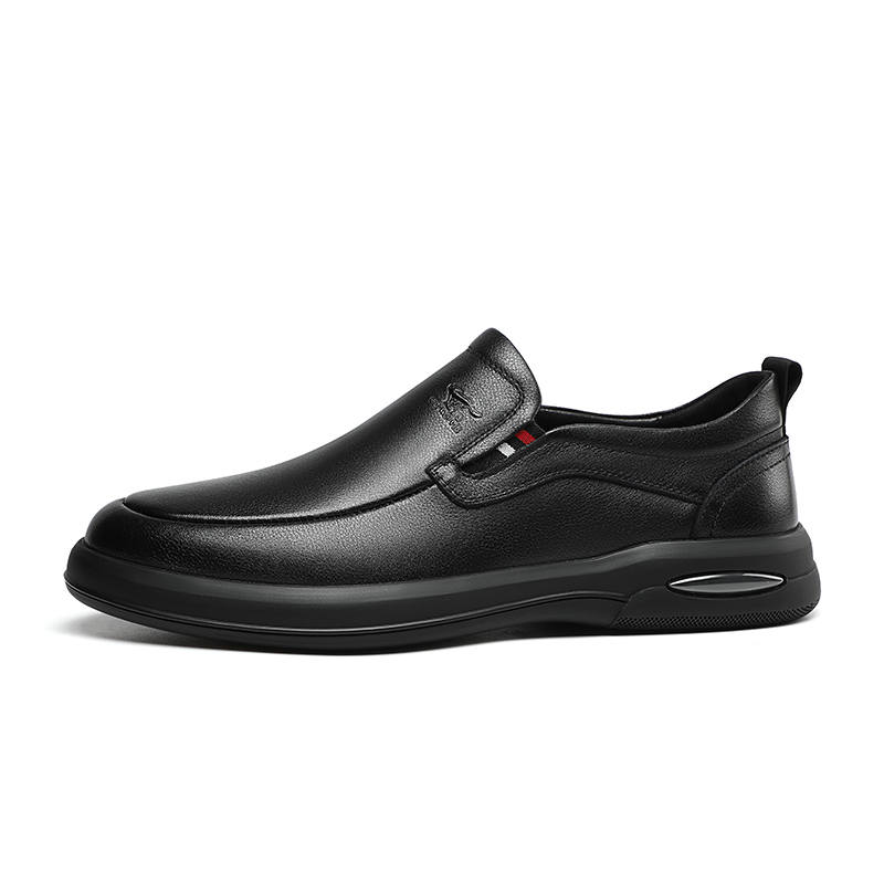 SEPTWOLVES Top Grain Cow Leather Casual Leather Shoes Men's Black HD
