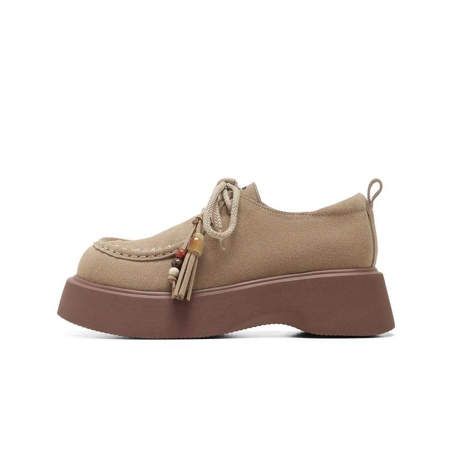 C°BANNER Casual Shoes Women's Low Top Apricot/Coffee