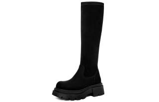 ELLE Suede Knee high Boots 5CM Women's