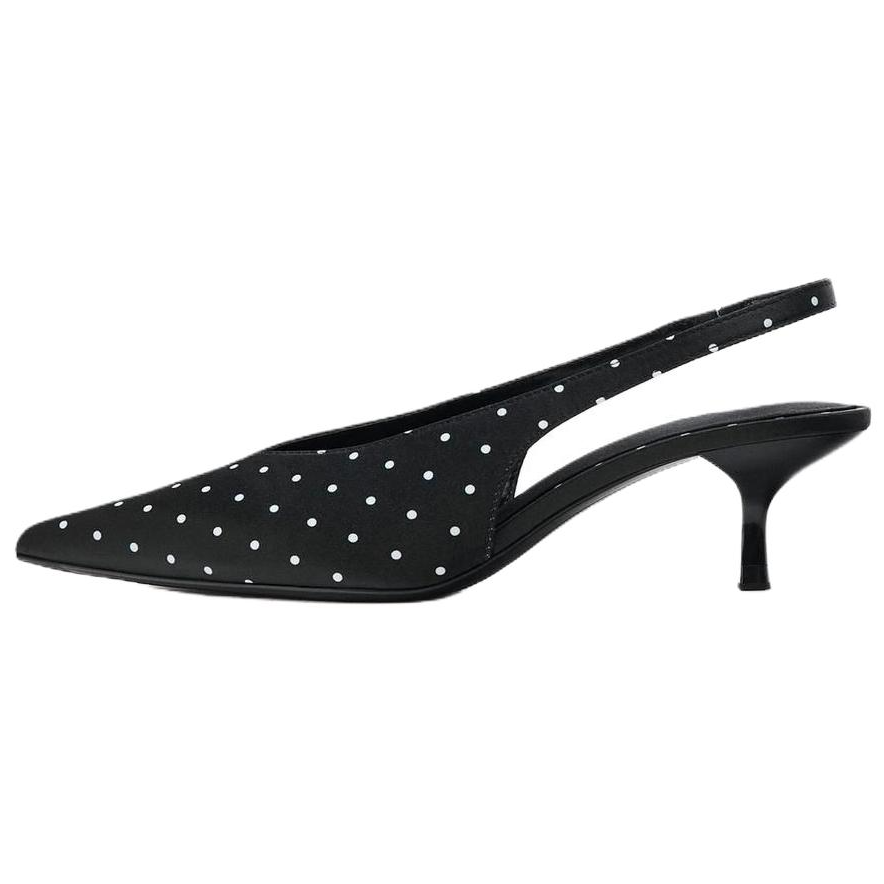 ZARA Slim Heel High Heels 5.5cm Women's Black