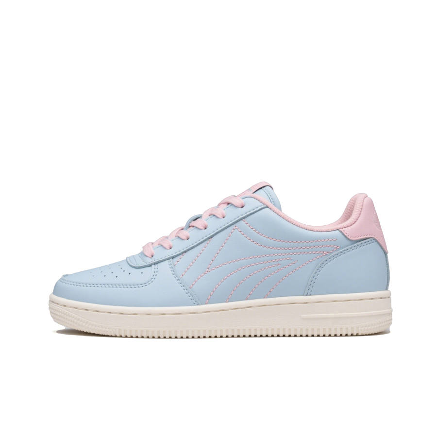 FULLXUAN Microfiber Leather Low top Skateboard Shoes Women's Blue