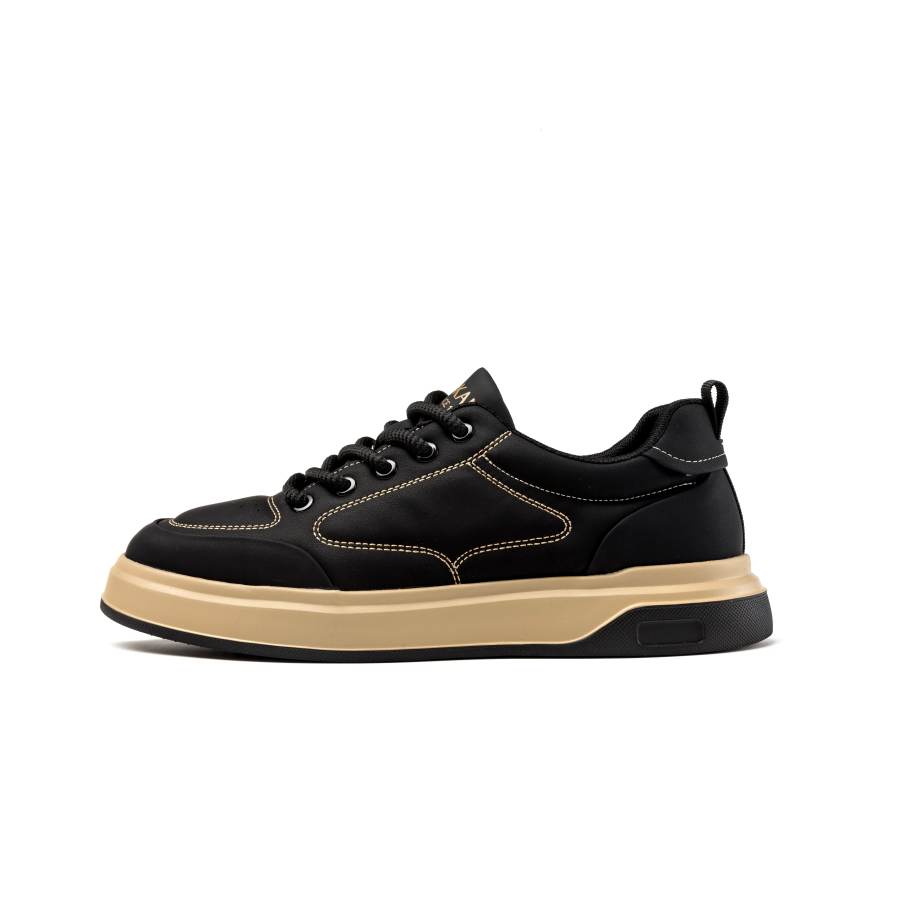 AOKANG Low top Skateboard Shoes Men's Black/Apricot