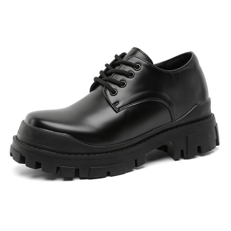 GIGIRYO Hidden Wedge 7cm Casual Shoes Men's Black