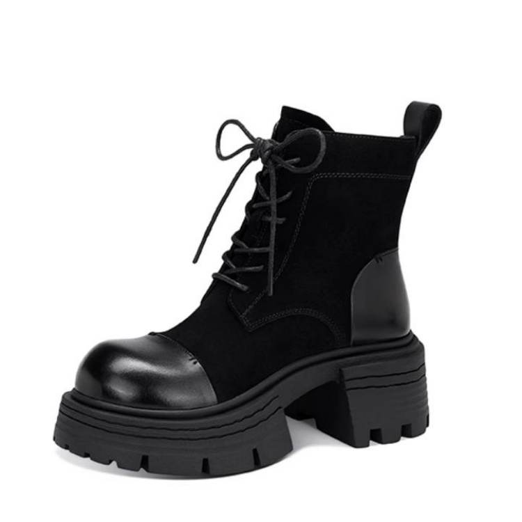 JESSICA SOPHIA Short Combat Boots 5.5cm Women's