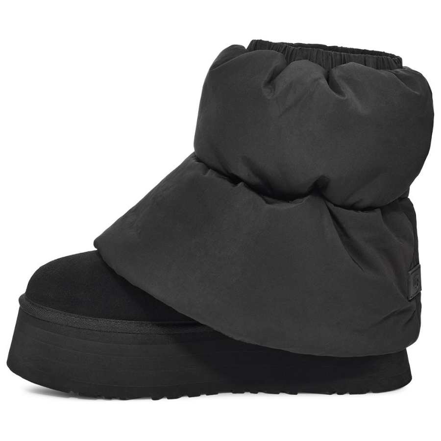 UGG UGG Classic Mini Dipper Puffer Boot Black Women's