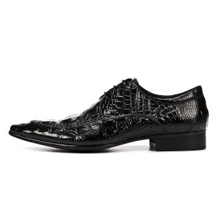 ASTON M.JAZZ Dress Shoes Men's Low Top Black/Burgundy/Brown