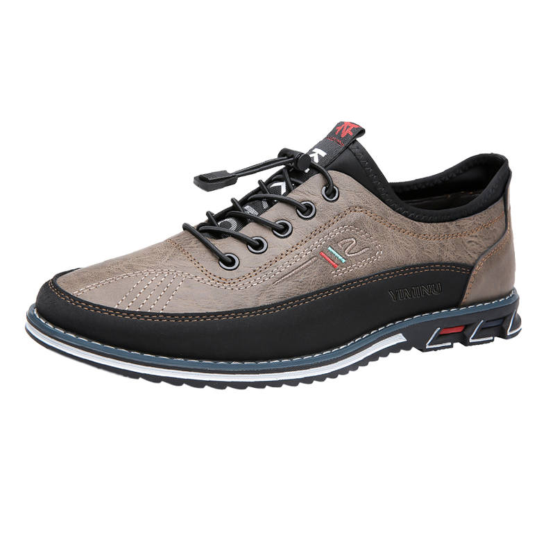 YIMINU Men's Casual Shoes Men's Low Top Black