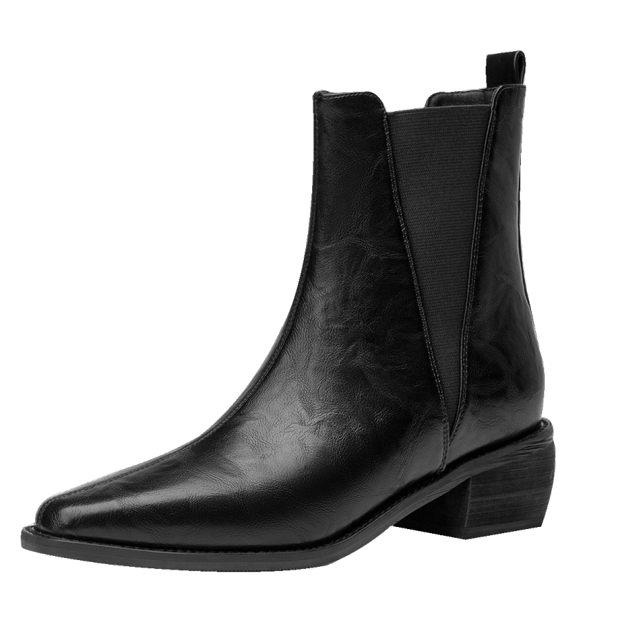 GUDIANFENGDU PU, Textile Short Chelsea Boots Women's
