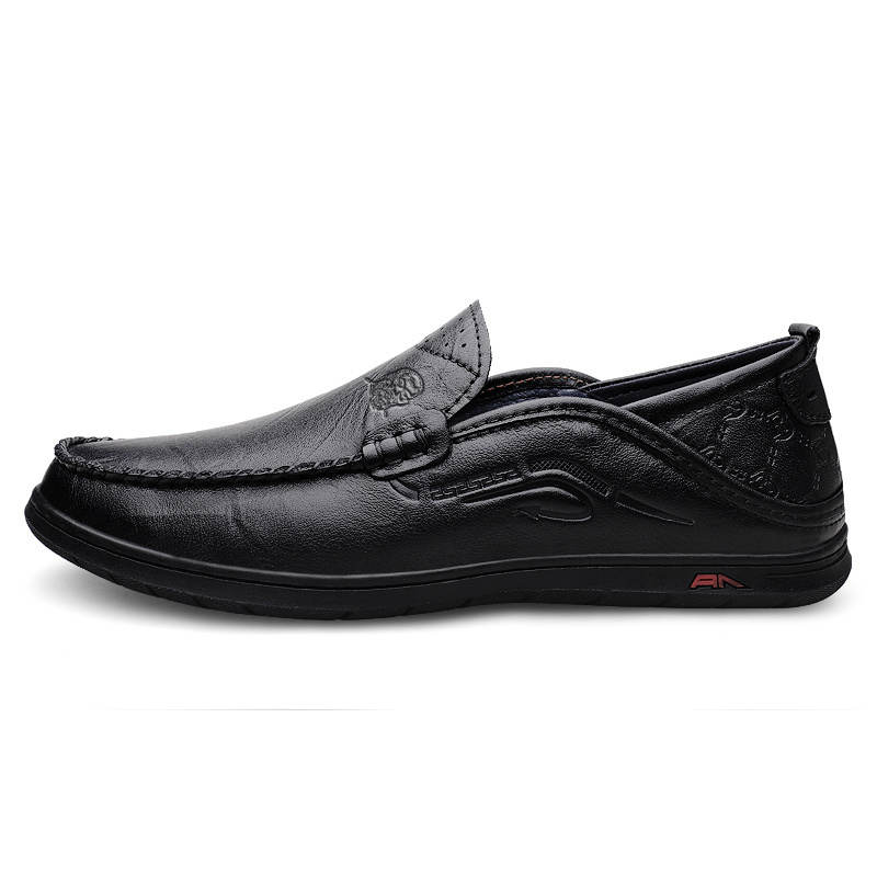 LAORENTOU Top Grain Cow Leather Casual Shoes Men's