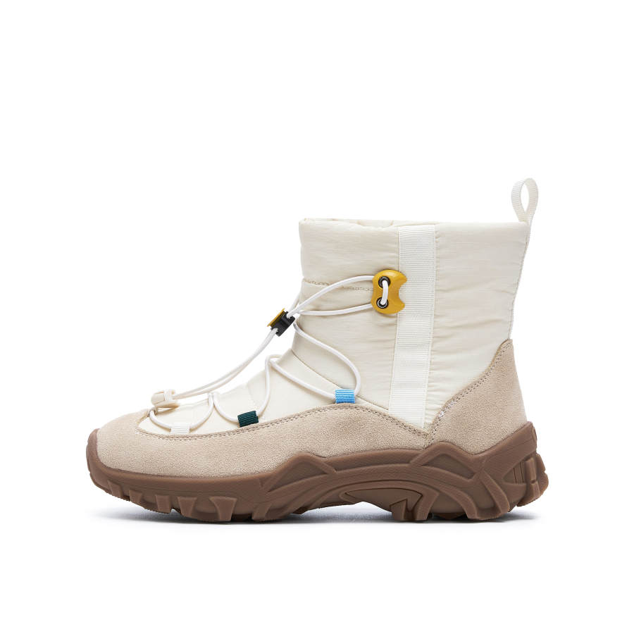Joypeace x MONTBELL Bouncy Bear Cow Split Leather 12.5cm Snow Boots Women's