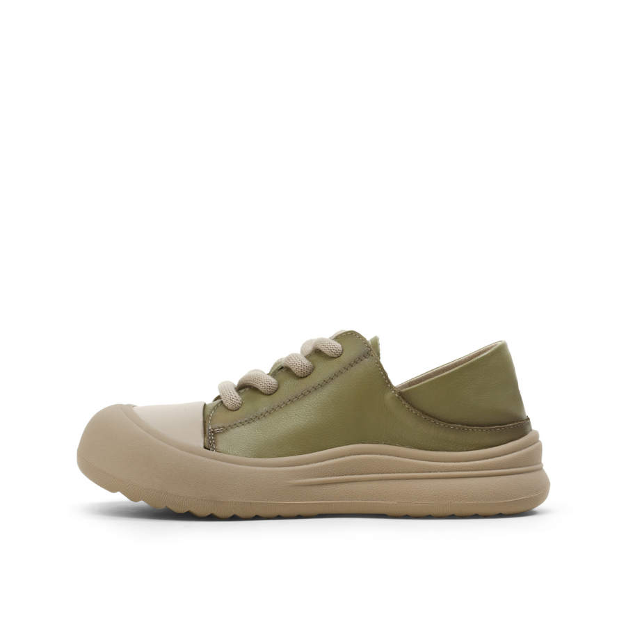 OCCAMAN Top Grain Cow Leather Casual Shoes 3cm Women's