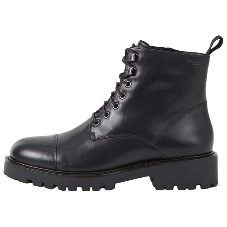 VAGABOND SHOEMAKERS Leather Combat Boots Women's Black