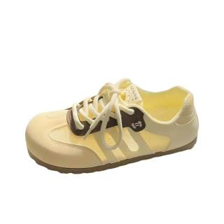 XIAOHONGREN Synthetic Leather Low top Casual Shoes Women's Yellow