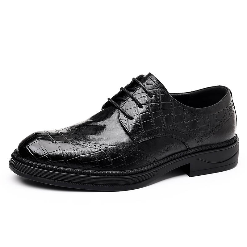 CITONGXIANSHENG Microfiber Leather Casual Shoes Men's Black