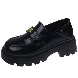 EEueeczs Pu Loafers 5CM Women's