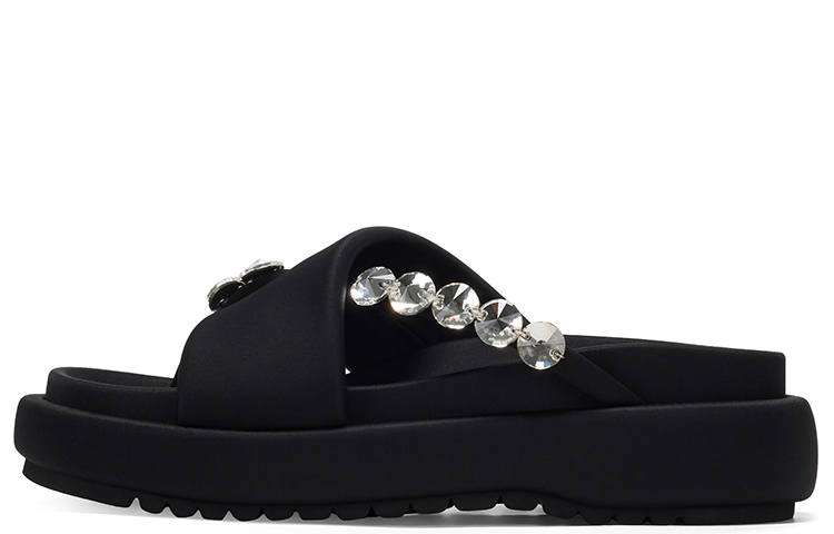 GG-CC GG CC Thong Versatile Fairy Style Slippers Flip Flops, Outerwear, Breathable Women's Black
