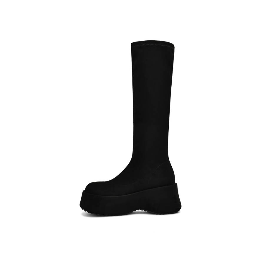 BOERDIQI Knight Boots Knee high Boots 6.6cm Women's Black
