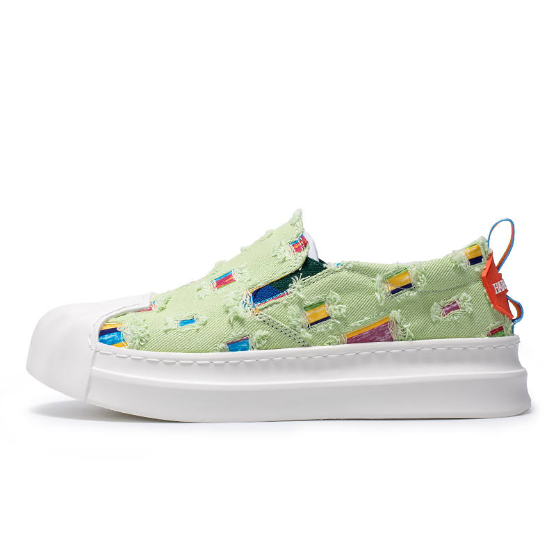 GONGNIULEITING Abrasion Resistant Abrasion Resistant Low top Canvas Shoes Men's