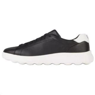 GEOX Cow Leather Low top Skateboard Shoes Men's Black