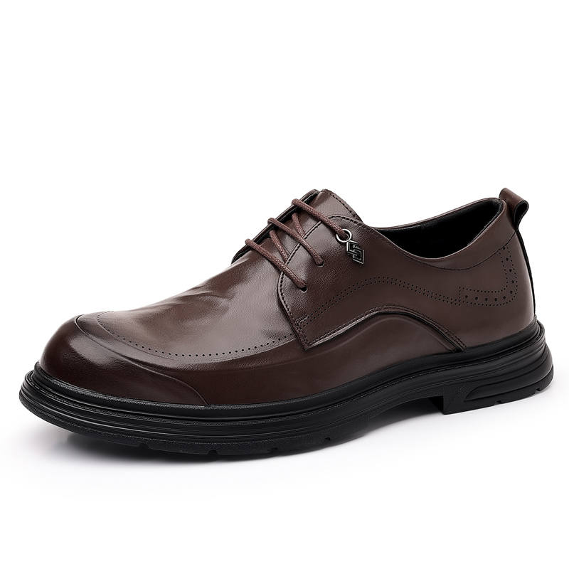 CITONGXIANSHENG Microfiber Leather Casual Shoes Unisex Brown
