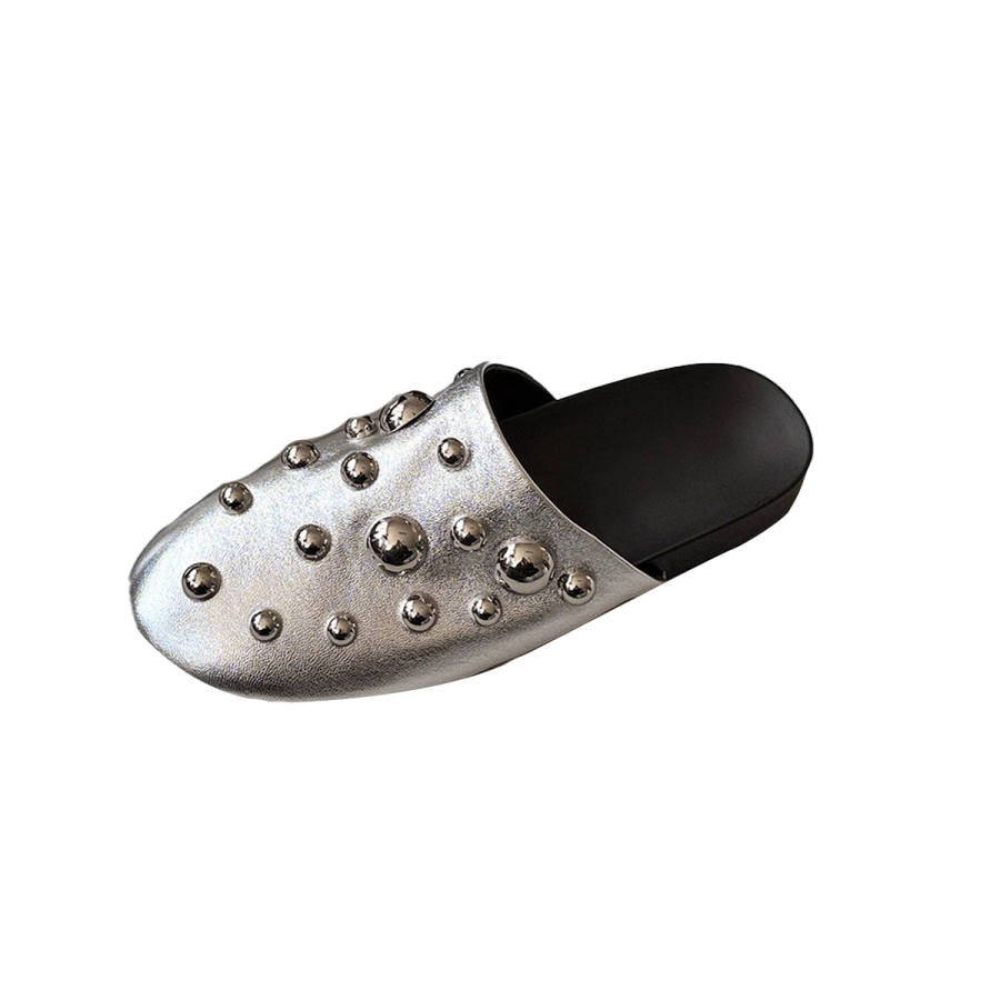 VAEL VAEL Closed Toe Slippers Women's Silver