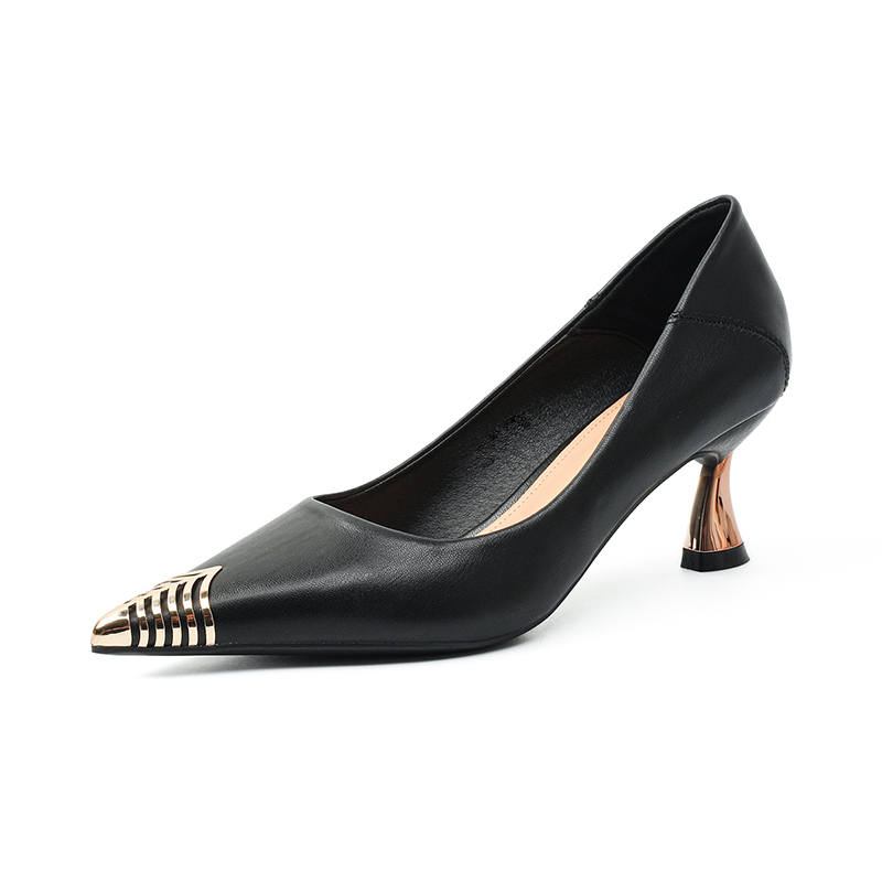 WESTLINK WESTLINK Microfiber Leather Chunky Heel High Heels 6CM Women's