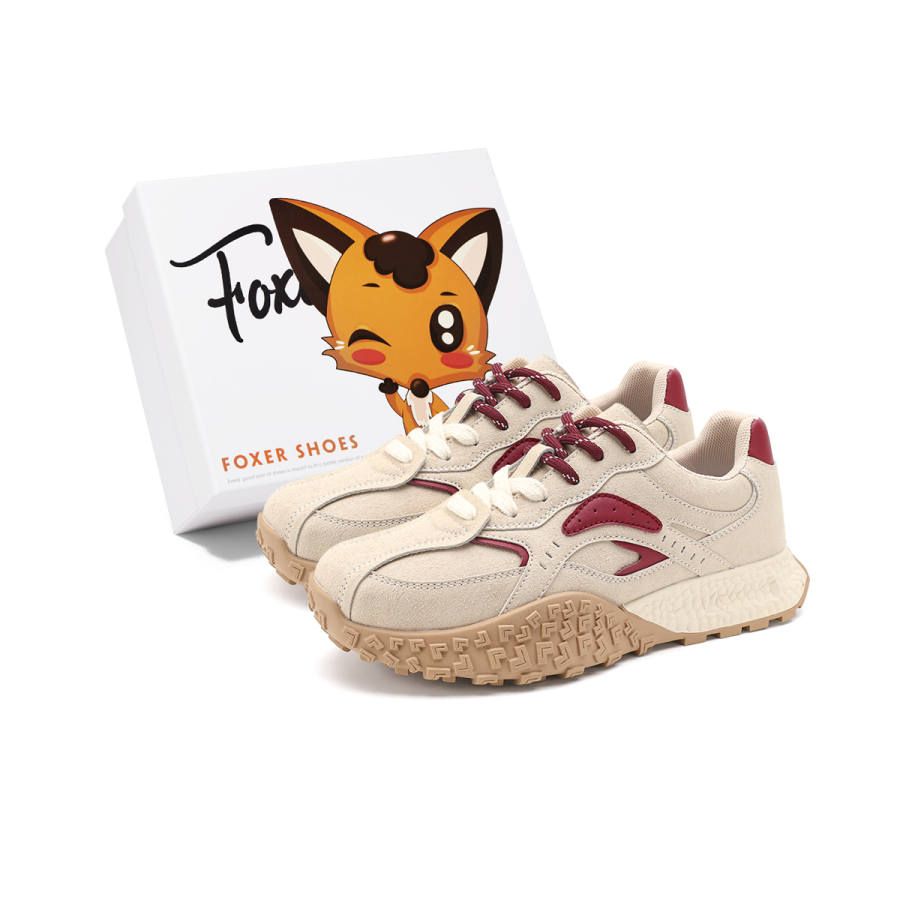 FOXER Cushioning Slip Resistant Abrasion Resistant Cushioning Slip Resistant Abrasion Resistant Low top Chunky Sneakers