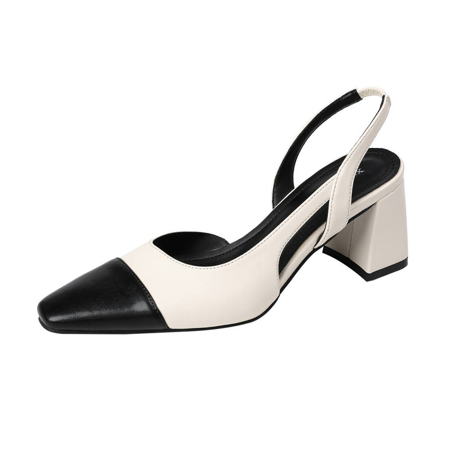 TATAYA Microfiber Leather Chunky Heel High Heels Women's