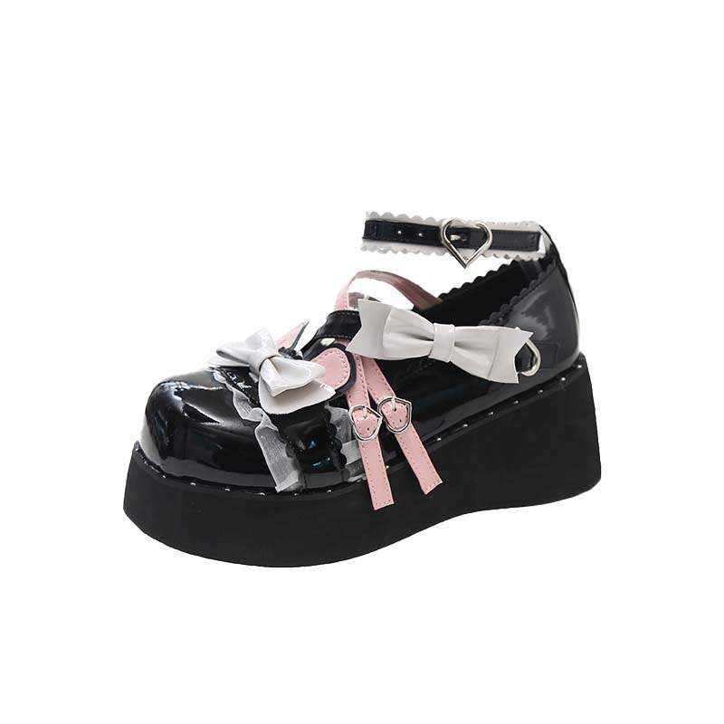 Xingdiman Pu Mary Jane Shoes Women's Black