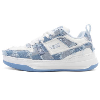 MESUCA Low top Skateboard Shoes Unisex Denim Blue