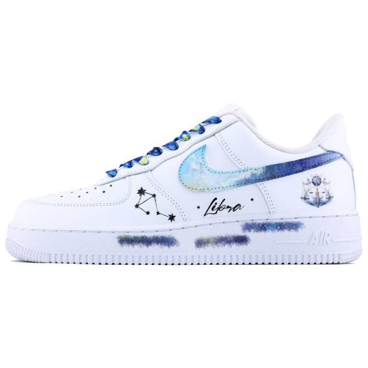 Nike Nike Air Force 1 Libra SDS Low top Skateboard Shoes Men's White Blue