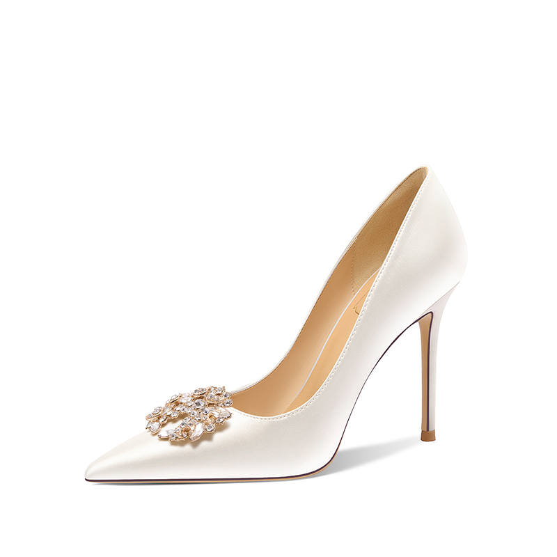 Holy Rose Commemoration High Heels Women's White