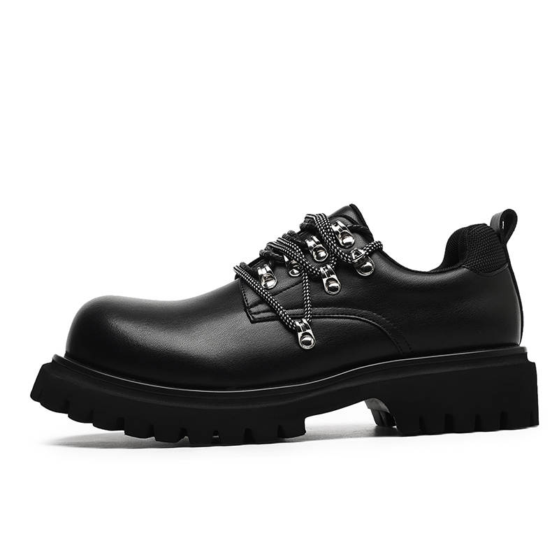LUOMAIKE Microfiber Leather Casual Shoes Men's Black
