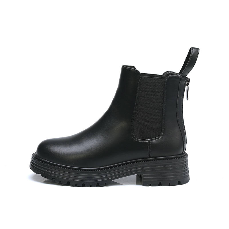 GONGNIUMEILI Ankle Boots Women's Black/Khaki
