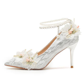 TADSW Slim Heel High Heels 8.5cm Women's Champagne
