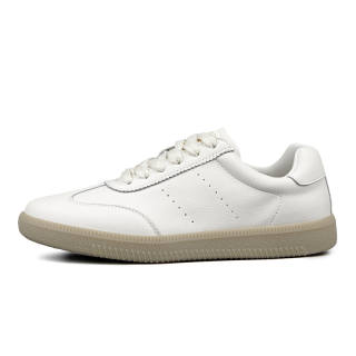 WENPU Slip Resistant Cushioning Lightweight Breathable Low top Skateboard Shoes Women's Beige