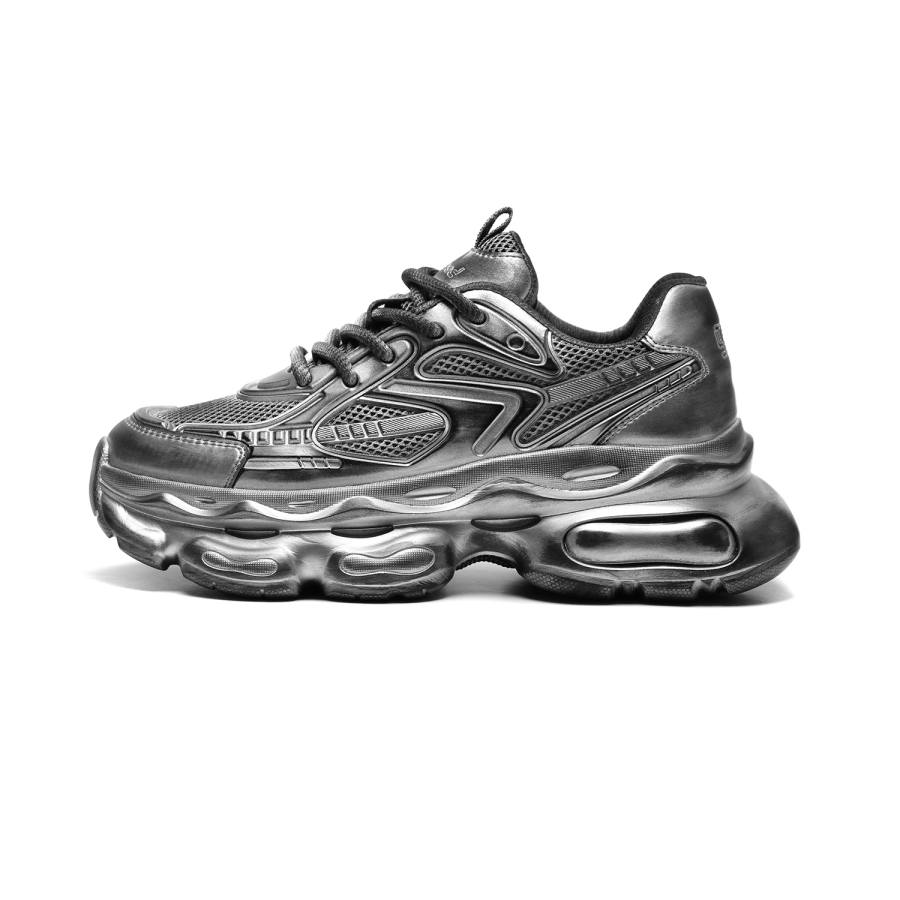 Meixi Mesh Abrasion Resistant Breathable Height Increasing Low top Chunky Sneakers Men's
