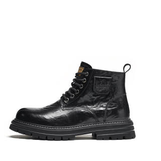 AIBAOLUO Short Combat Boots Men's