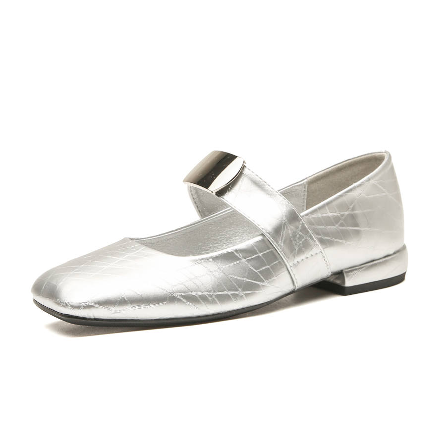 Ainer-cat Ainer cat Microfiber Chunky Heel Mary Jane Shoes 2cm Women's