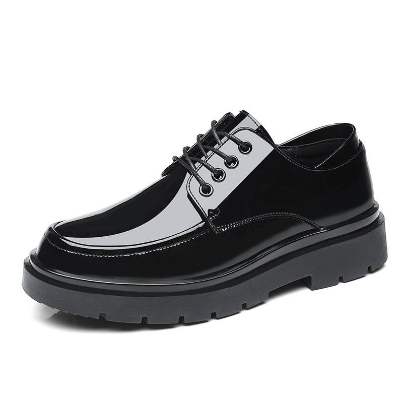Shanpijiang Synthetic Leather Casual Shoes Men's Black