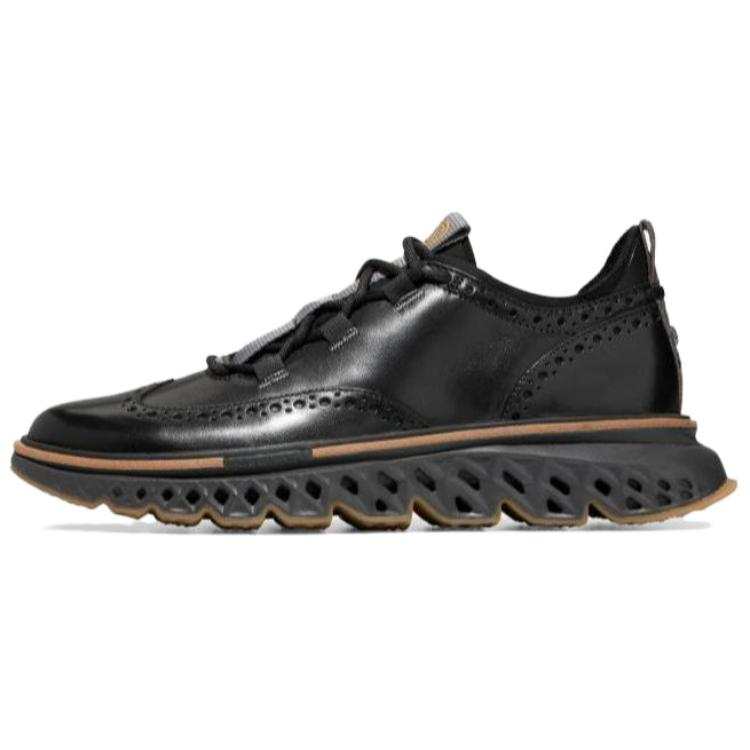 COLE HAAN Cow Leather Fashion Trend Low top Casual Shoes Men's Black