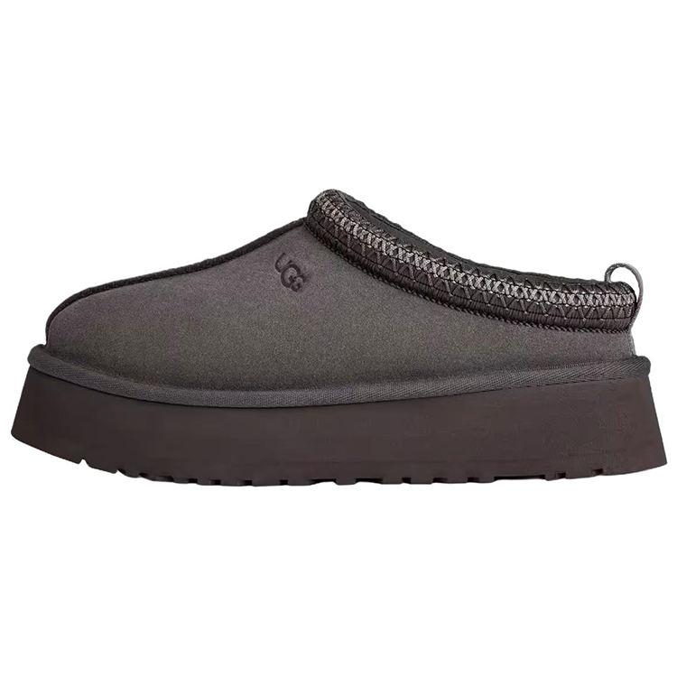 UGG Tazz II Fashionable Versatile Fleece Lined Mules No Special Function Closed Toe Slippers Women's Dark Gray