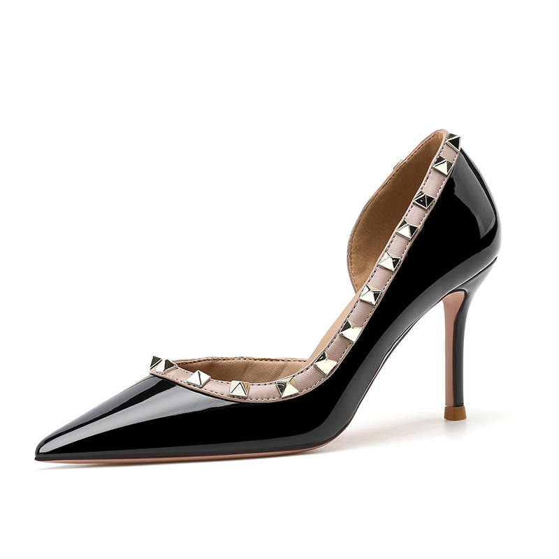 YAFEI XUANYU Artificial Leather Slim Heel High Heels Women's
