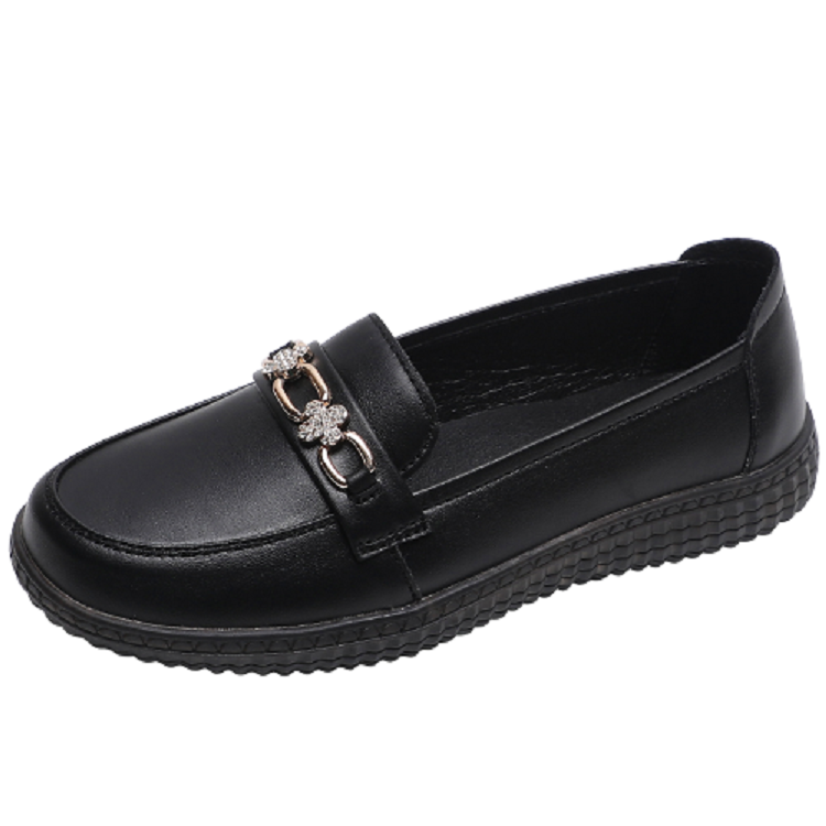 Mulinsen Synthetic Leather Casual Shoes Women's Black