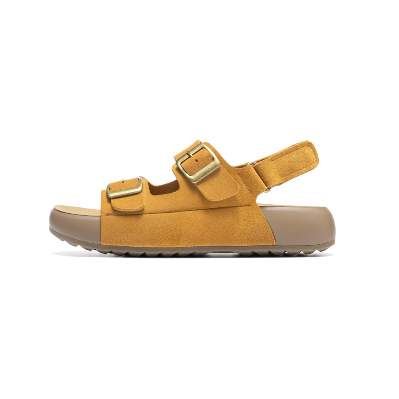 AOKANG Beach Sandals Women's Yellow