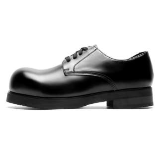 WEISHIBANGWEI Microfiber Leather Casual Leather Shoes Men's Black
