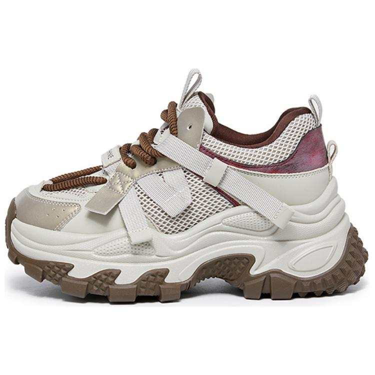 DAPHNE DAPHNE Cow Split Leather Low top Chunky Sneakers Women's