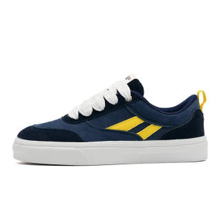 JIAFEIMAOJIAZU Coverage Abrasion Resistant Lightweight Breathable Low top Skateboard Shoes Unisex Navy Blue