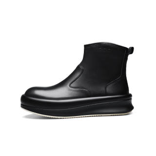 PARDASAUL Cow Leather Ankle Boots Men's Black